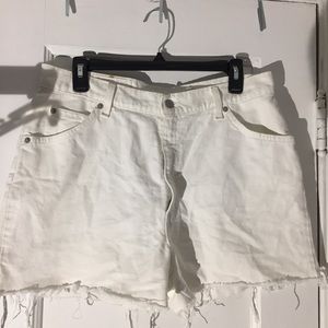 Levi's Shorts - Levis White Denim Shorts Levi's Shorts - Levis White Denim Shorts
